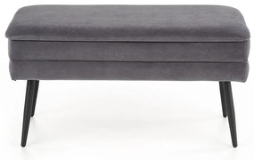 Taburetka Velva šedá/čierna