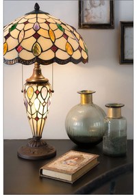 Stolná lampa Tiffany Sun stones - 40 * 60cm 2x E27 / 60W