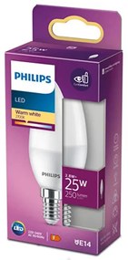 LED žiarovka E14 B35 2,8W = 25W 250lm 2700K teplá PHILIPS