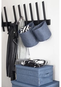 Modrý látkový úložný box s vekom 35x26x19 cm Soft Storage – Bigso