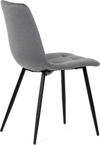 Jedálenská stolička zamatová, sivá DCL-X7015 GREY2