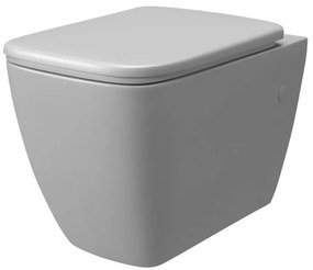 Závesná WC misa Matrix Square Rimless s doskou volne padajúca