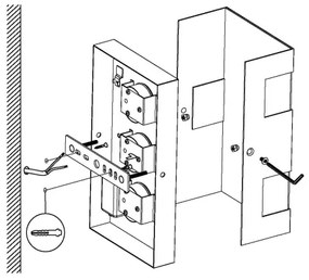 Eglo 94086 - LED vonkajšie osvetlenie RALORA 3xLED/2,5W/230V