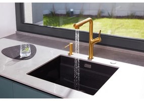 KFA Armatura 990-100-31 - Zápustný dávkovač mydla DUERO nerezová oceľ/zlatá