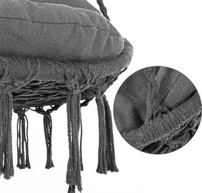 Závěsné houpací křeslo Kali antracit