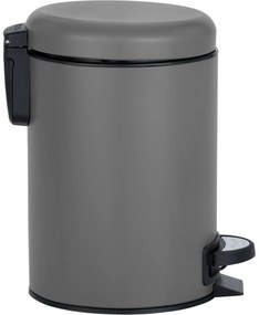 Wenko Pedálový odpadkový kôš Leman 3 l, sivá, 3 l