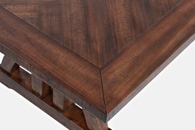 Jedálenský rozkladací stôl Avola 152/198 cm z masívu tmavohnedý