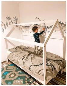 Tempo Kondela Montessori posteľ, biela, borovicové drevo, IMPRES