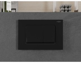 Mexen Fenix Air 10 XS, pneumatické dvojité tlačidlo na splachovanie, čierna matná, 6A1003