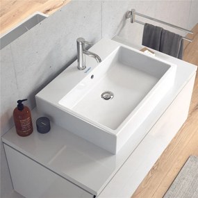 DURAVIT Vero Air obdĺžniková umývadlová misa s otvorom, s prepadom, 600 x 470 mm, biela, 2352600000