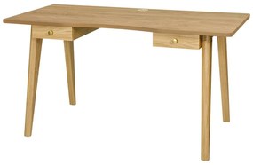 Pracovný stôl v dekore duba 70x140 cm Nice – Woodman