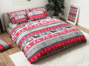 Flanelové obliečky SNOWY FOREST sivá Rozmer obliečky: 70 x 90 cm | 140 x 200 cm