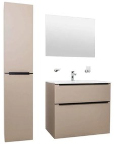 Mereo, Mailo, kúpeľňová skrinka 81 cm, biela, dub, antracit, MER-CN551SB