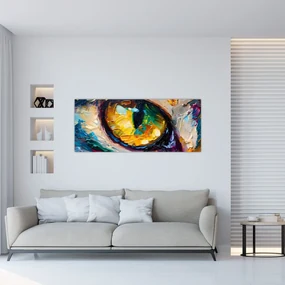 Obraz - Maľba mačacieho oka (120x50 cm)