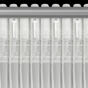 ZÁCLONA NA PÁSKE EVA MINGE ROSES4 350X160 CM BIELA