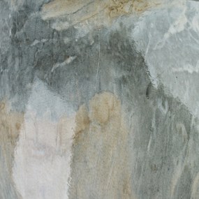 Sada 3 ks keramických květináčů NEVA MARBLE III hnědá/šedá