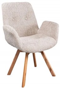 Dizajnová otočná stolička Yanisin béžová