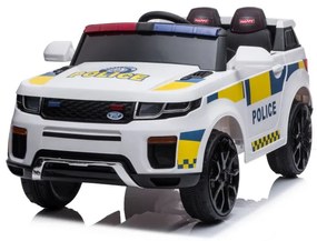 LEAN CARS Elektrické autíčko BBH-021 Policajné - biele - 2x45W - 1x12V4,5Ah - 2022