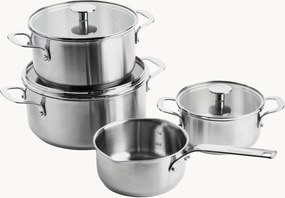 Súprava riadu na varenie z nehrdzavejúcej ocele's pokrievkami Kitchen Aid, 7 ks