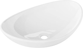 Mexen Sonia, sklenené umývadlo na dosku 54 x 37 x 17 cm, biela, 24145430