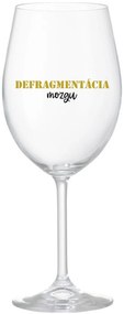 DEFRAGMENTÁCIA MOZGU - priehľadný pohár na víno 350 ml