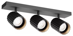 Redo 01-3406 - Bodové svietidlo DELPHI 3xGU10/7W/230V čierne