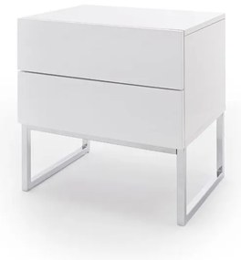 Nočný stolík ROCKY biely