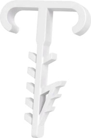 ECOLIGHT Dvojitý držiak na 2x YDYp ploché káble - 100 ks.