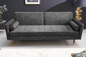 Rozkladacia pohovka Couture sivý mikrovelúr