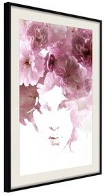 Artgeist Plagát - Flowery Look [Poster] Veľkosť: 30x45, Verzia: Čierny rám s passe-partout