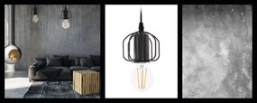Toolight - Závesná lampa 1xE27 APP591-1CP, čierna, OSW-08563