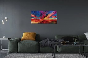 Obraz na plátne farebné fraktály 140x70 cm