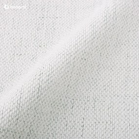 Krémová čalúnená dvojlôžková posteľ s úložným priestorom s roštom 180x200 cm Lupine – Micadoni