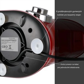 InternetovaZahrada Kuchynský robot Elegance 6L - červený