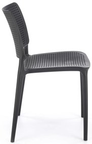 Čierna plastová stolička K514