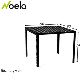 Noela Bezúdržbový kovový stôl Viking M