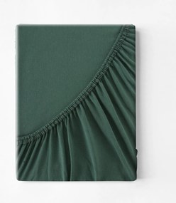 JERSEY PRESTIERADLO 200X220 CM, VÝŠKA 30 CM TMAVOZELENÉ