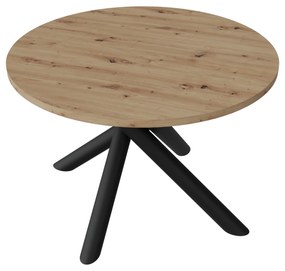 Okrúhly jedálenský stôl 110 cm Ossla (dub artisan). Vlastná spoľahlivá doprava až k Vám domov. 1116740