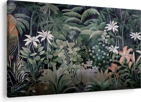 Obraz - Maľovaný vzor džungle (90x60 cm)