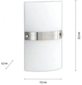 Paul Neuhaus 9846-55 - Nástenné svietidlo SQUARE 2xE14/40W/230V