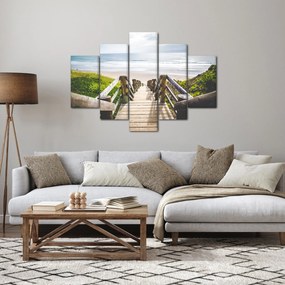 Obraz - Vstup na pláž (150x105 cm)