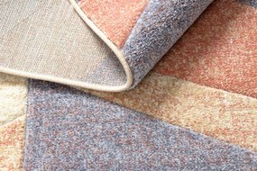 Koberec FEEL 5673/17931 HERRINGBONE béžová / terakota / fialová