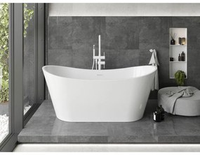 Mexen Montana, voľne stojaca vaňa 180 x 80 cm, biela, biely prepad, 52011808000-20