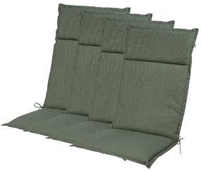 Livarno home Podložka na kreslo s vysokým operadlom Houston, zelená, 4 kusy  (800008854)