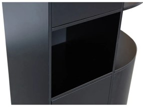 Čierna modulárna knižnica z borovicového dreva 78x210 cm Finca – WOOOD