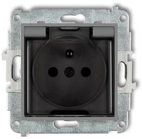 Zásuvka hermetická sivá mat 27MGPB-1ZDP mini
