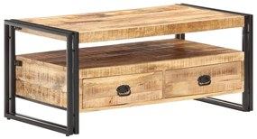 Konferenčný stolík 100x55x45 cm, surové mangové drevo