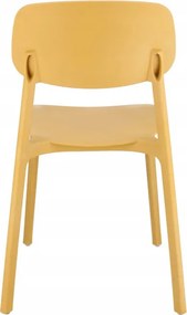 Plastová stolička LARA žltá