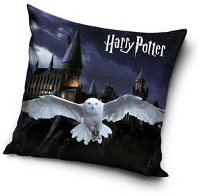 DETSKÝ DEKORAČNÝ VANKÚŠ HARRY POTTER 40X40 CM VZOROVANÁ