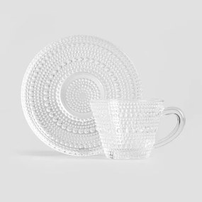 Šálka COUPE s podšálkou, sklenená 747625 85 ml